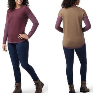 NWT. Smartwool Women's Crew Sweater - Argule Purple Heather